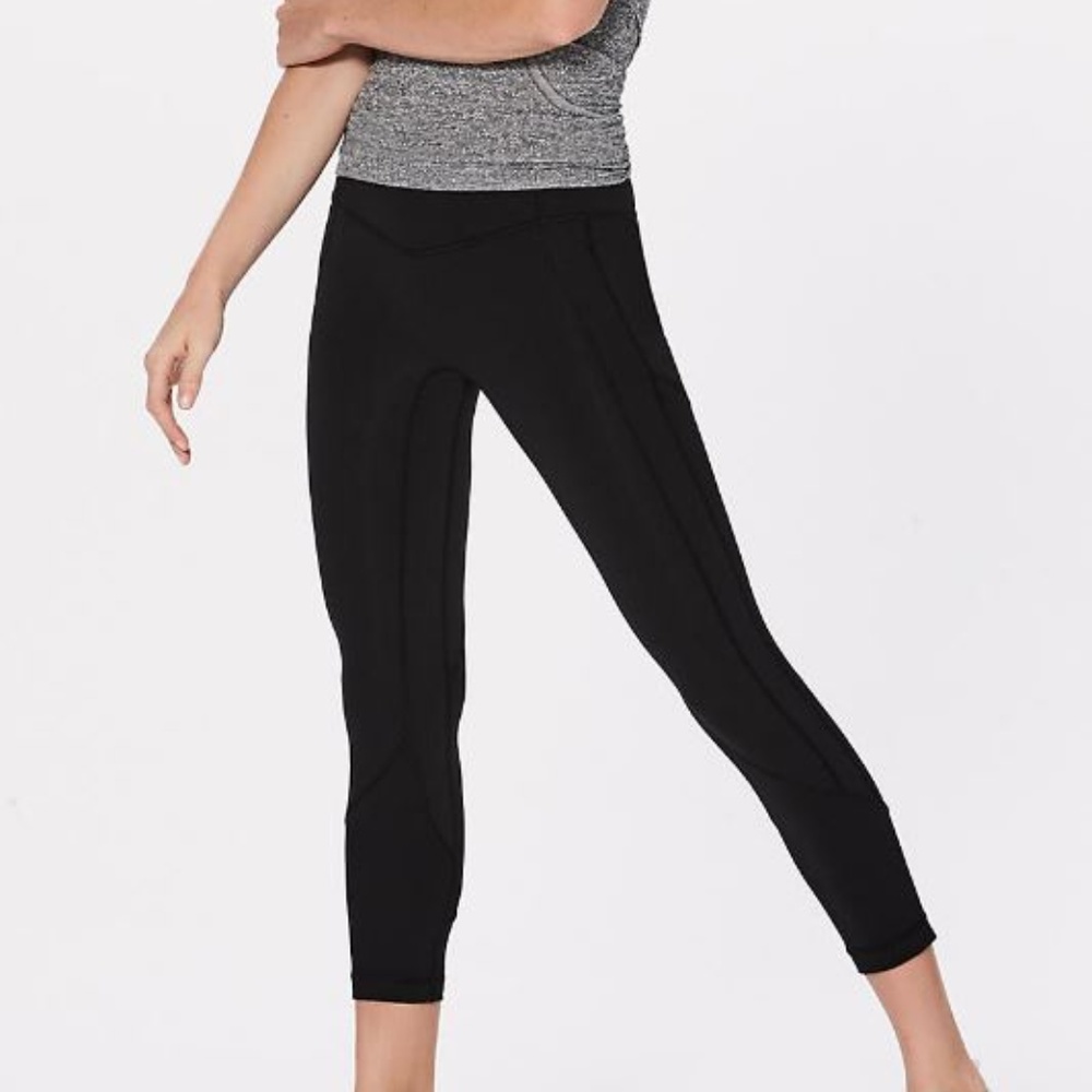 Lululemon All the right places crop in black